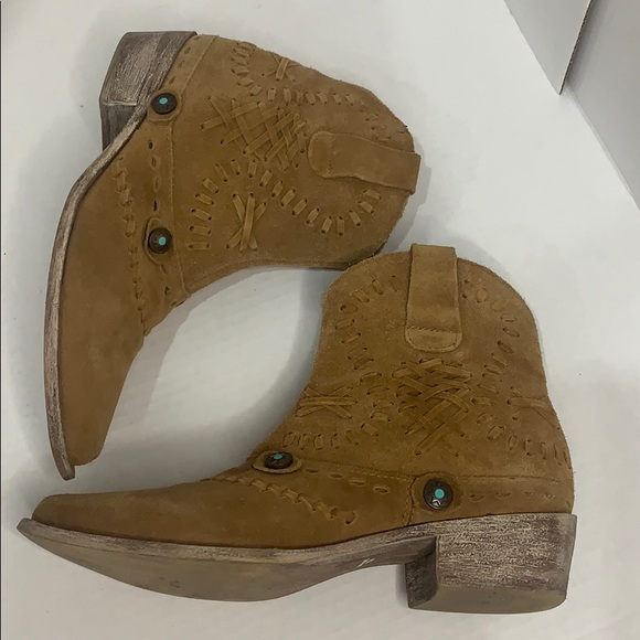 Diego Di Lucca cowboy western style ankle boots - Picture 4 of 6